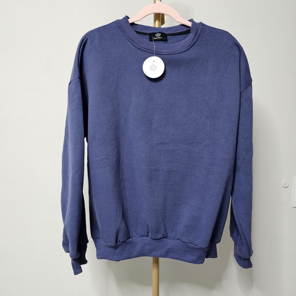Sweet karma Sweaters - Classic Blue‎ Crewneck Sweater for Men
